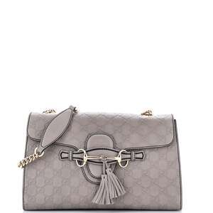 Emily Chain Flap Bag Guccissima Leather #239625G10B